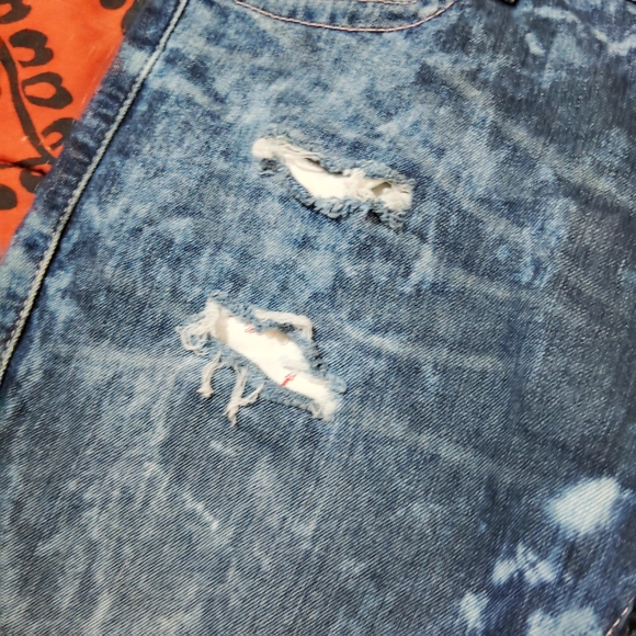 Vtg Y2K Early 2000s Splatter Bleach Style True Religion Denim Skinny Jeans - Picture 8 of 15